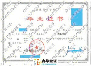 青岛飞洋职业技术学院2009年毕业证样本