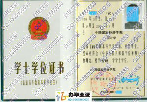 中国煤炭经济学院2001年学位证