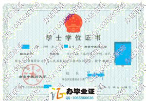 南京中医药大学翰林学院2009年学位证样本 src=