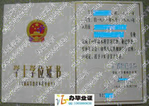 广西师范大学1992年学位证 src=