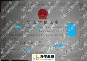 湖北工业大学商贸学院2012年学位证样本