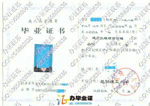 昆明理工大学2009年成人教育毕业证样本