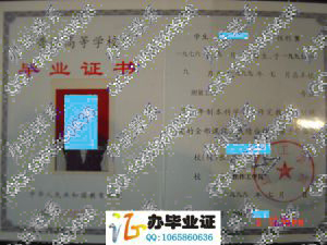 焦作工学院1999年毕业证样本