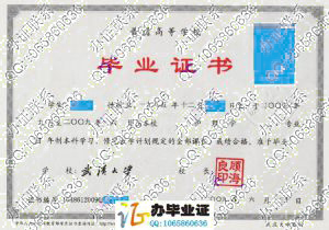 武汉大学2009年本科毕业证