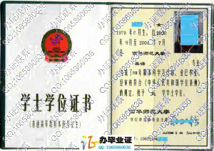 西华师范大学2004年学位证样本