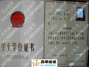 浙江师范大学2007年学位证样本