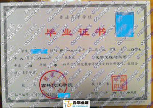 吉林化工学院2011年毕业证样版