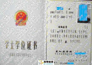 莱阳农学院2003年学位证书