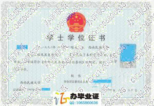 西南民族大学14年学位证