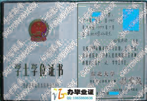 东北大学1999年学位证 src=