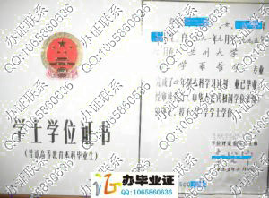 兰州大学1995年老版学位证