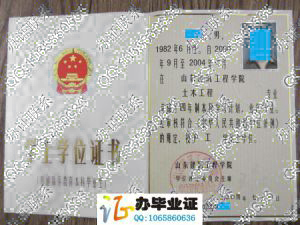 山东建筑工程学院2004年学士学位证